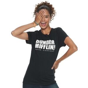 THE OFFICE T Shirt Dunder Mifflin Paper Company Graphic Short Sleeve Size Medium